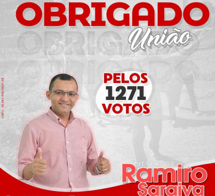 Eleições 2020: Ramiro Saraiva é o vereador mais votado em União
